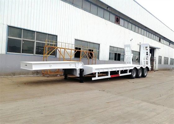 Ausdehnbare Achse Lowboy-Lader-3 80 Tonnen Tief-betten halb Anhänger