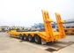 150 Tonnen 3 Achsen hydraulischer Gooseneck-niedrige Bett-halb Anhänger-